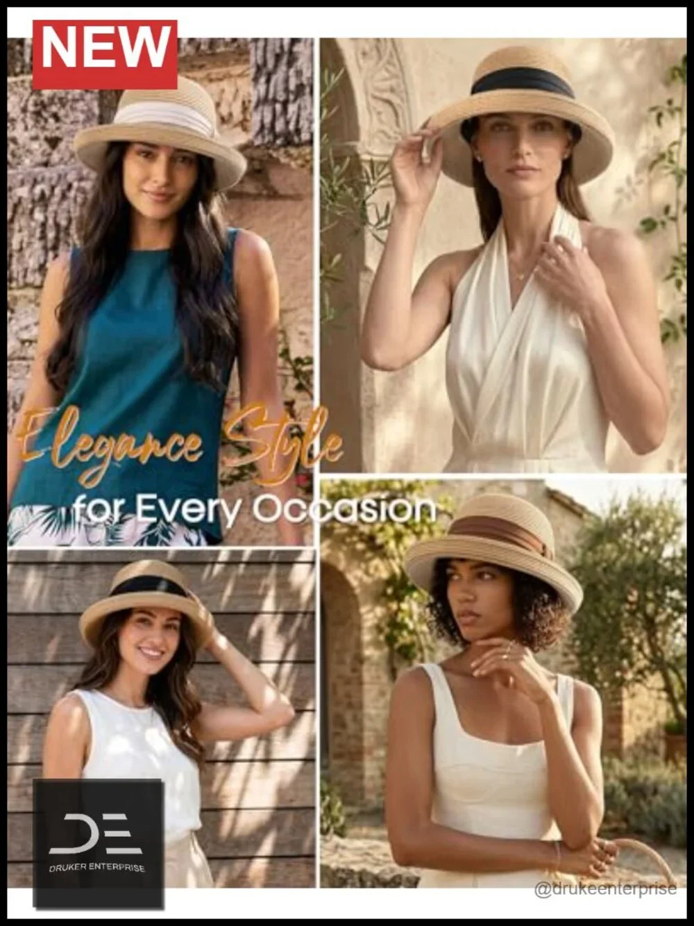 UPF 50+ Packable Bucket Hat Adjustable Travel Sun Hat